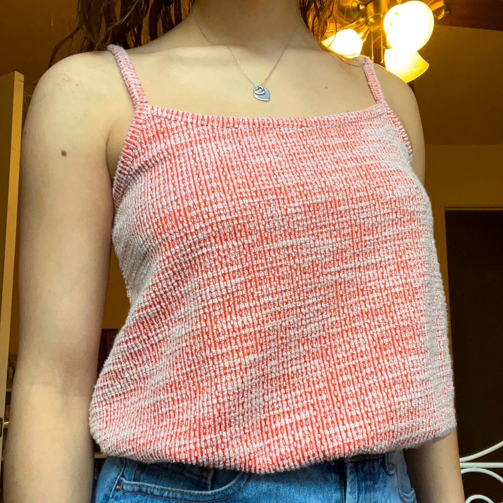 Red-Orange Loft Tank Top